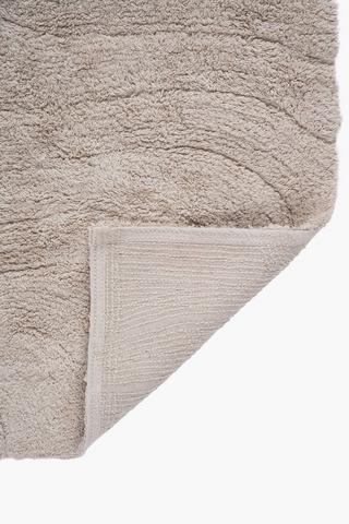 2 Piece Cotton Wavey Bath Mat Set