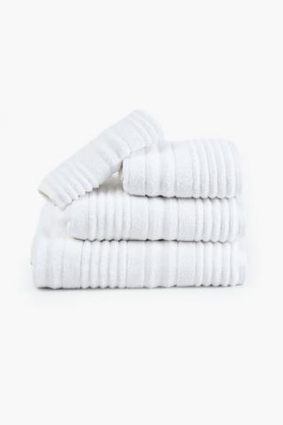 Premium Jacquard Ribbed Zero Twist Bath Sheet