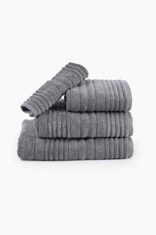 Premium Jacquard Ribbed Zero Twist Hand Towel