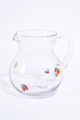 Glass Fruity Jug