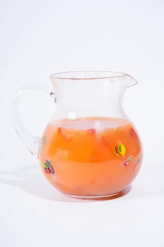 Glass Fruity Jug