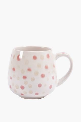 Polka Dot Barrel Embossed Mug