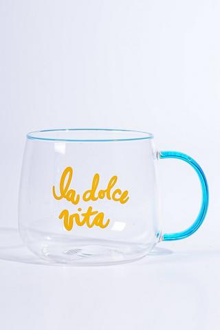 Script Glass Mug, 32oml