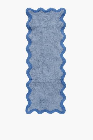 2 Tone Scallop Bath Runner, 50x150cm
