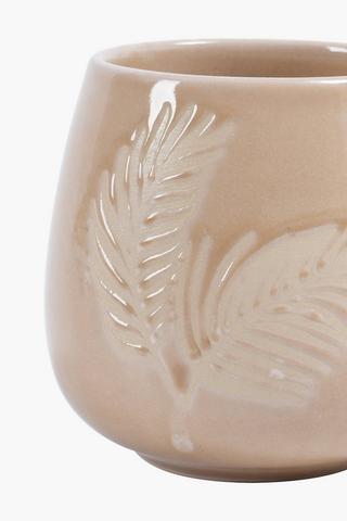 Leaf Barrel Embossed Mug