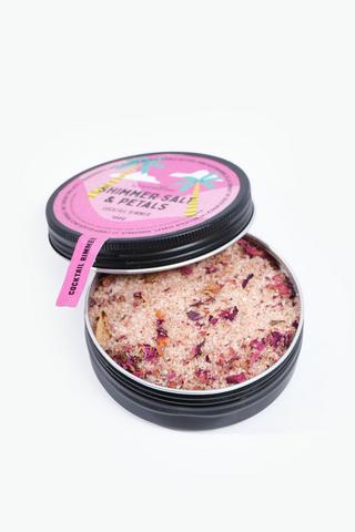 Queen And Me Shimmer Salt And Petals Cocktail Rimmer, 100g