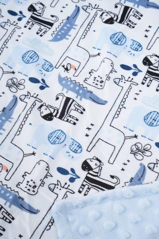 Printed Bear Bobble Sherpa Blanket