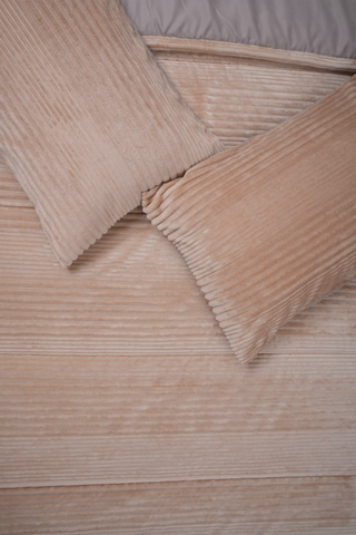 Plush Ribbed Comforter Set