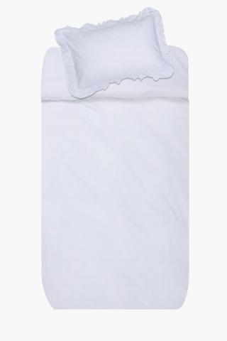 144 Thread Count Premium Cotton Frill Duvet Cover Set