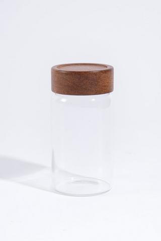 Large Spice Jar With Wooden Lid