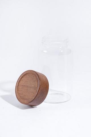 Large Spice Jar With Wooden Lid