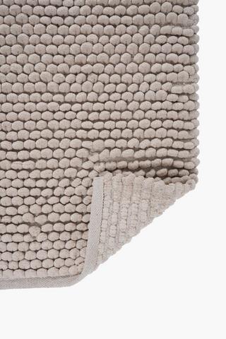 2 Piece Cotton Bobble Bath Mat Set