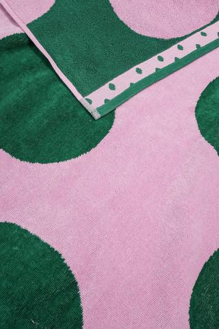 Cotton Jacquard Polka Dot Beach Towel, 85x160cm