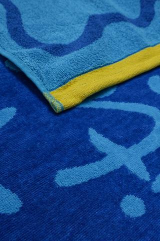 Cotton Jacquard Vitamin Sea Beach Towel, 70x140cm