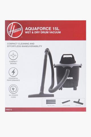Hoover Aquaforce Wet And Dry Vacuum, 15l