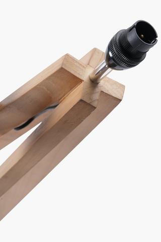 Zara Wooden Standing Lamp Base, B22