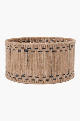 Jade Jute Drum Lamp Shade, 34x20cm