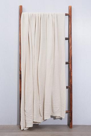 Knitted Plain Throw, 200x240cm