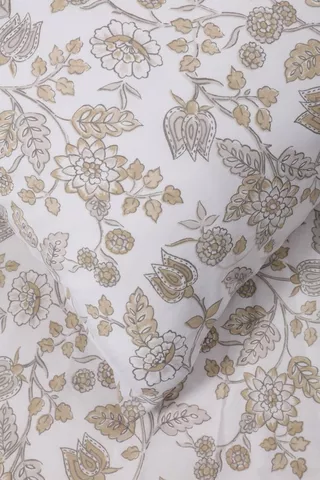 Floral Printed Polycotton Fitted Sheet