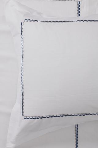 Embroidered Half Moon Oxford Pillowcase
