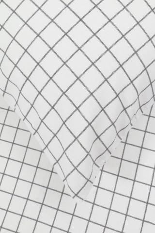 Winter Brushed Cotton Grid Check Fitted Sheet Extra Length Extra Depth
