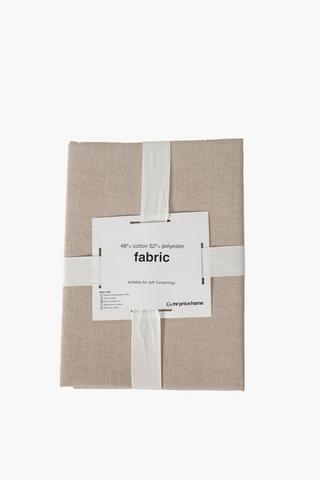 Linen Look Fabric Plain, 2 Meter