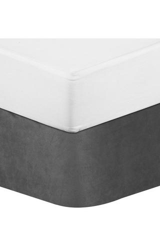 Mock Suede Bed Base Cover