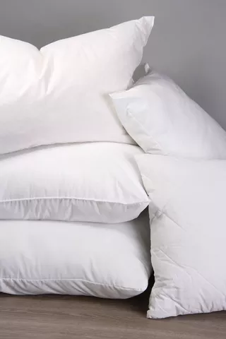 Hollow Fibre 100% Cotton Standard Pillow Medium Support