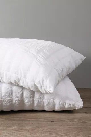 Seersucker Stripe 2 Pack Standard Pillow