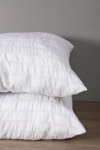 Seersucker Stripe 2 Pack Euro Continental Pillow