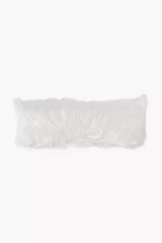 Faux Fur Scatter Cushion, 30x80cm