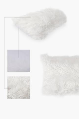 Faux Fur Scatter Cushion, 30x80cm