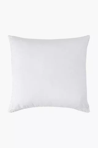 Feather Filled Embroidered Scatter Cushion, 60x60cm