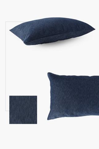 Quilted Jacquard Scatter Cushion, 40x60cm