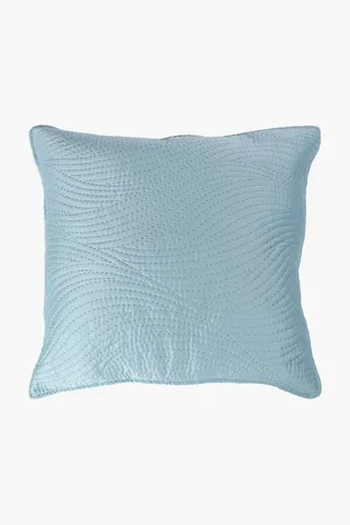 Micro Satin Curve Scatter Cushion, 60x60cm