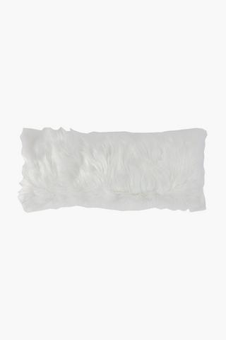 Faux Fur Scatter Cushion, 30x80cm