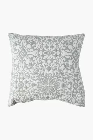 Quilted Jacquard Scatter Cushion, 60x60cm