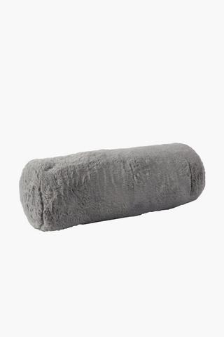 Faux Fur Bolster Cushion