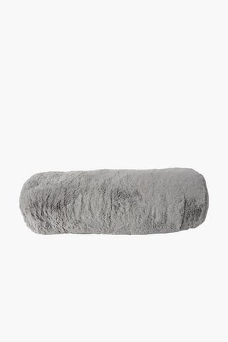 Faux Fur Bolster Cushion