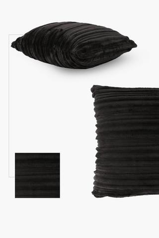 Ribbed Woven Flannel Scatter Cushion 60x60cm