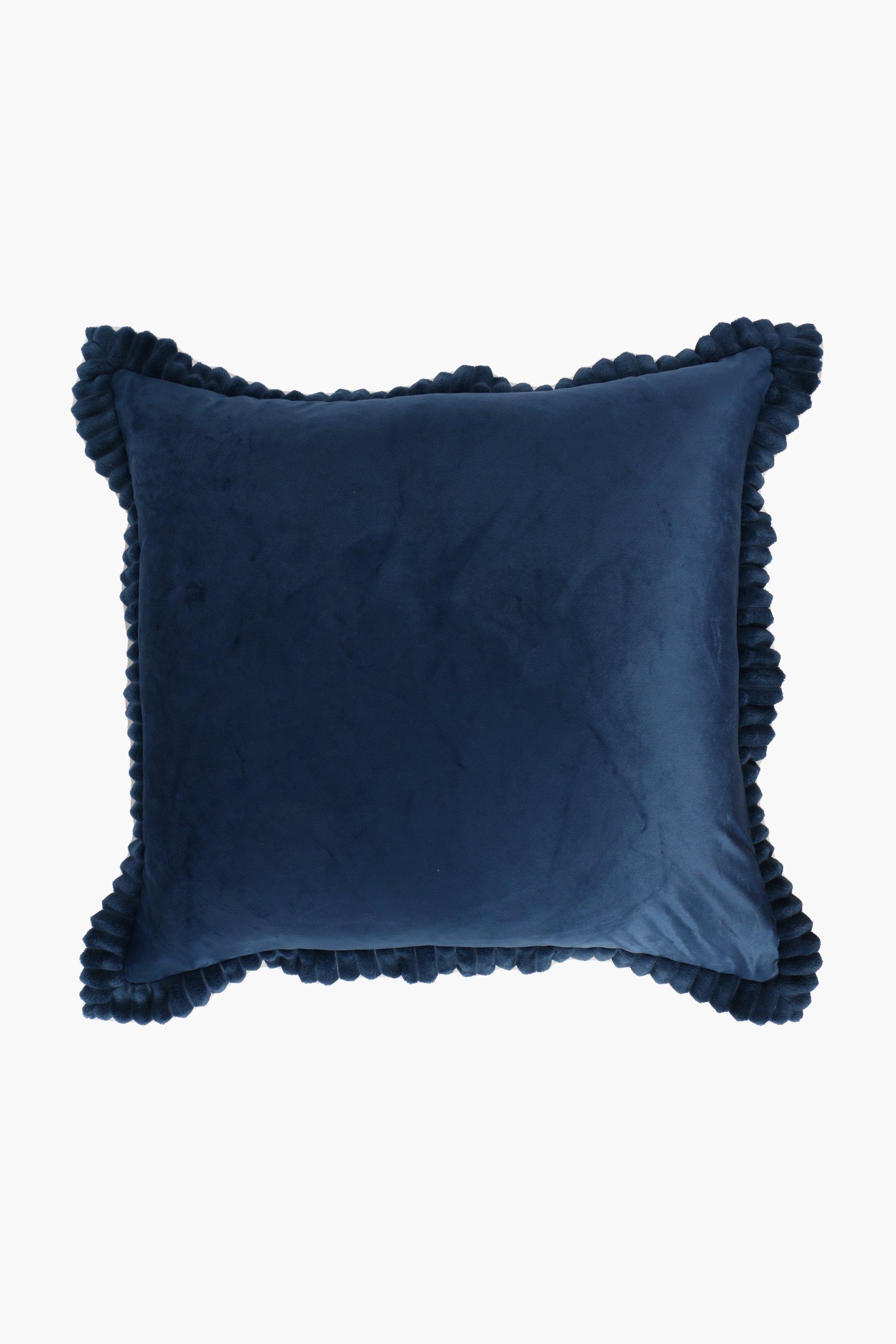 Velvet Ripple Trim Scater Cushion,60x60cm