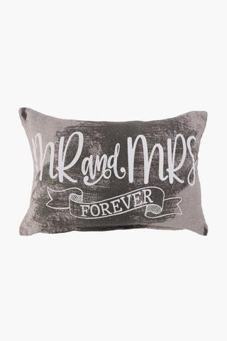 Mr and mrs outlet est 2018 pillow