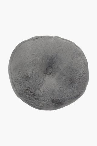 Faux Fur Round Scatter Cushion