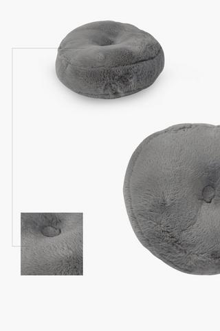 Faux Fur Round Scatter Cushion