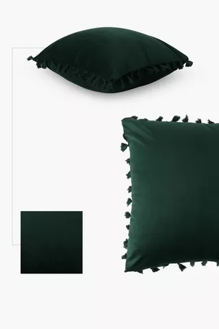Velvet Tassel Scatter Cushion 60x60cm