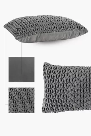 Velvet Woven Scatter Cushion, 30x50cm