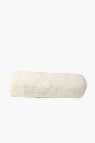 Faux Fur Bolster Cushion
