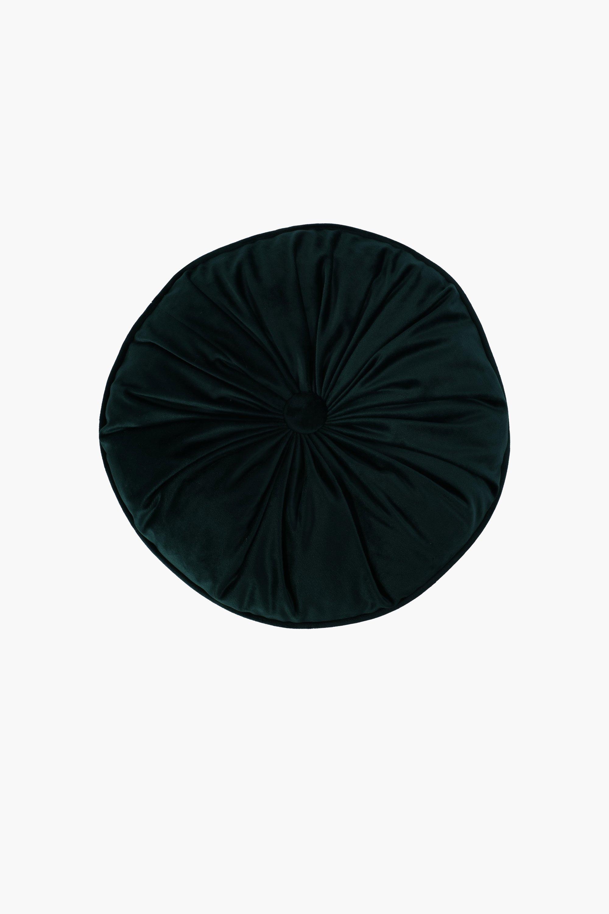 Velvet Round Piped Scatter Cushion