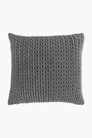 Velvet Woven Scatter Cushion, 60x60cm