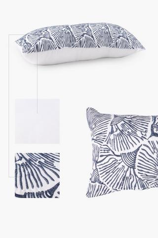 Coastal Embroidery Scatter Cushion 30x80cm